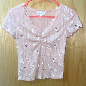 Pink Rose Top